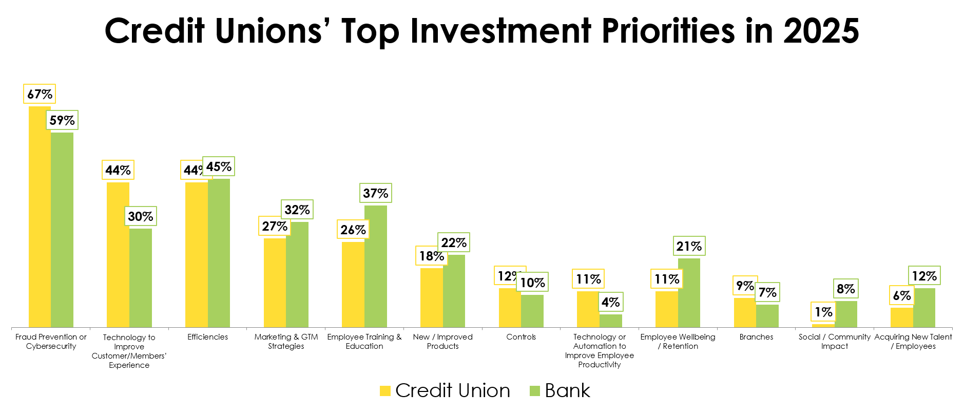 Credit Union's Top Investment Priorities 2025