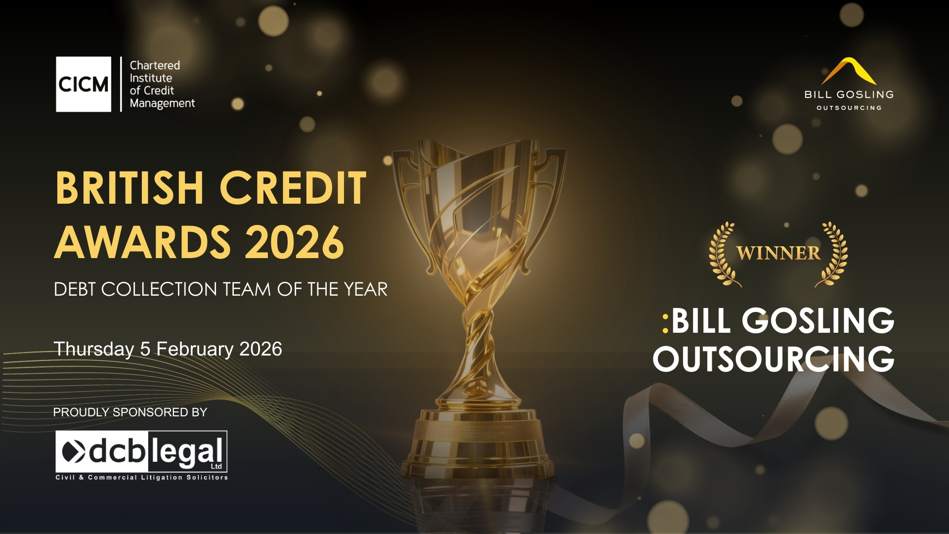 CICM 2026 Awards - Bill Gosling Outsourcing